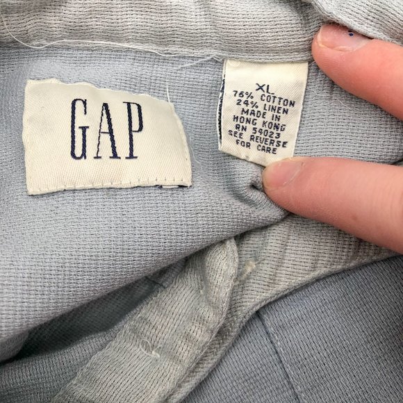 SOLD R&K Ombré dyed button up soft linen shirt - Picture 5 of 8